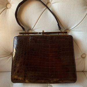 Vintage Alligator Handbag